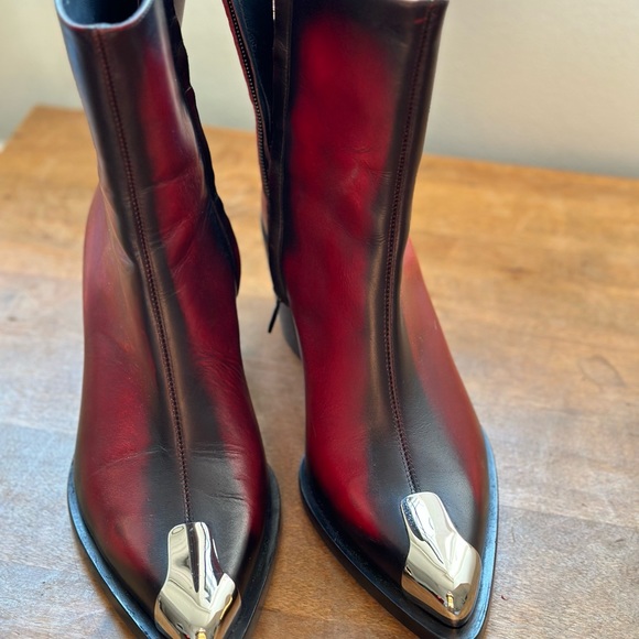 Alexander McQueen Punk Boot (Women) Red/silver - Picture 14 of 14